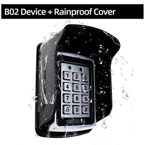 RFID Metal Access Control Keypad Waterproof Rainproof Cover Outdoor Door Opener Electronic Lock System Cover EM4100 Keychains