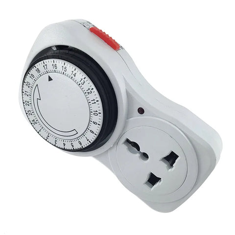 24 Hour Cyclic Timer Switch Kitchen Timer Outlet Loop Universal Timing Socket Mechanical Timer 230VAC 3500W 16A UK EU CN US Plug