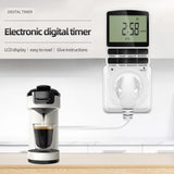 Electronic Digital Timer Switch EU FR BR Plug Kitchen Timers 230V 7 Day12/24 Hour Programmable Control Timing Socket Outlet