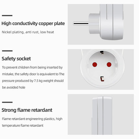 Electronic Digital Timer Switch EU FR BR Plug Kitchen Timers 230V 7 Day12/24 Hour Programmable Control Timing Socket Outlet