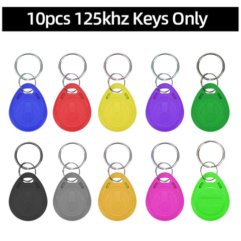 RFID Metal Access Control Keypad Waterproof Rainproof Cover Outdoor Door Opener Electronic Lock System Cover EM4100 Keychains