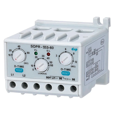 Samwha-Dsp SOPR-SS3-440 Electronic Overload Relay Motor Protector Thermal Overload Relay (Un:180-460VAC)