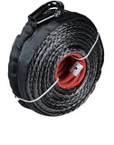 Winch Rope String Line Cable with Sheath Gray Synthetic Towing Rope 29m12000LBs Car Wash Maintenance String for ATV UTV Off-Road