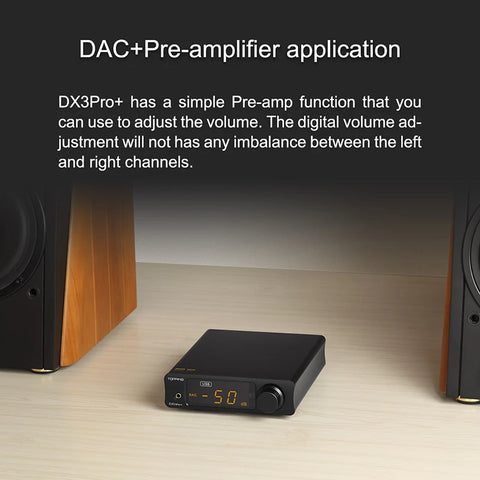 TOPPING DX3 PRO+ Hi-res DAC Headphone Amplifier ES9038Q2M DAC Bluetooth 5.0 LDAC USB Headphone Amp DX3Pro Plus DSD512 PCM768kHz