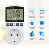 Timer Socket Thermostat Digital Temperature Controller EU Plug Outlet With Timer Switch Heating Cooling AC 110V~230V