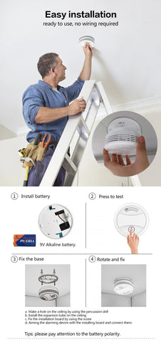 Tuya Smoke Detector WiFi Fire Alarm System