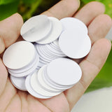 10Pcs/Lot 125Khz TK4100 EM4100 RFID Coin ID Card With Adhensive Sticker Read Only Diameter 25mm 30mm for Access Control