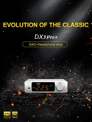 TOPPING DX3 PRO+ Hi-res DAC Headphone Amplifier ES9038Q2M DAC Bluetooth 5.0 LDAC USB Headphone Amp DX3Pro Plus DSD512 PCM768kHz