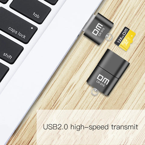 DM CR015 MicroSD Card Reader with TF Card Slot become USB Flash Drive for computer or for car USB Adapter