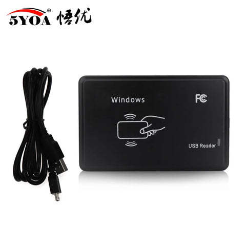 5YOA Smart RFID Card Reader 125KHz 13.56MHz ID IC Dual Frequency Access Control Encrypted Programmer Reader With USB Interface