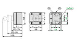 1NO+1NC e-stop push button switch emergency stop switch