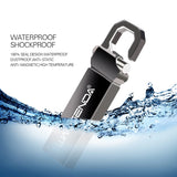 WANSENDA Waterproof USB Flash Drive Metal Pendrive 8GB 16GB 32GB 64GB 128GB Portable USB2.0 Memory Stick Flashdisk