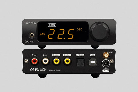 TOPPING DX3 PRO+ Hi-res DAC Headphone Amplifier ES9038Q2M DAC Bluetooth 5.0 LDAC USB Headphone Amp DX3Pro Plus DSD512 PCM768kHz