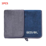 40X40CM 800 GSM High-end Clean double surface Coral Fleece Microfiber Towel   Hemming Car Care Cloth Detailing Car Wash Towel