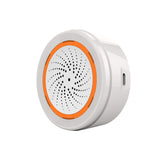 Coolcam Tuya Zigbee Smart Siren Alarm For Home Security with Strobe Alerts Support USB Cable Power UP Works With TUYA Smart Hub