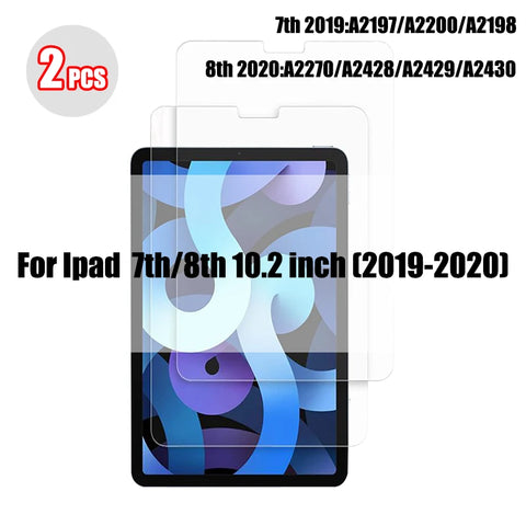 2 pcs Tempered Glass For Ipad Pro 11 12.9 9 10.2 10.5 Air 4 3 2 Tablet Screen Protector For Ipad Mini 6 5 4 3 13 2024 2021 Glass