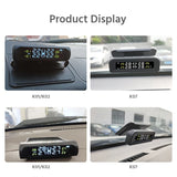 E-ACE Solar Power TPMS Car Tire Pressure Alarm Monitor System Auto Security Alarm Systems Tyre Pressure Temperature Warning