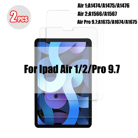 2 pcs Tempered Glass For Ipad Pro 11 12.9 9 10.2 10.5 Air 4 3 2 Tablet Screen Protector For Ipad Mini 6 5 4 3 13 2024 2021 Glass