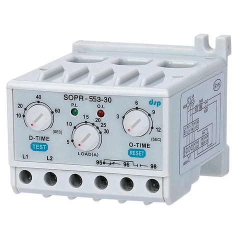 Samwha-Dsp SOPR-SS3-440 Electronic Overload Relay Motor Protector Thermal Overload Relay (Un:180-460VAC)