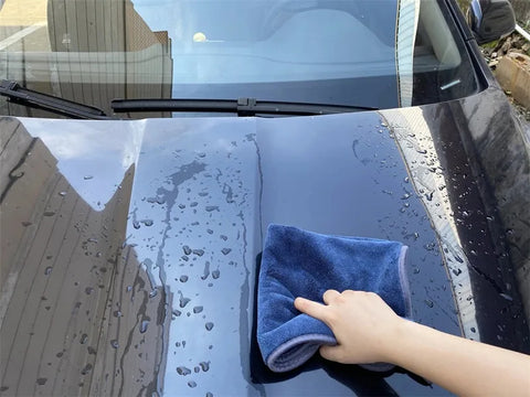 40X40CM 800 GSM High-end Clean double surface Coral Fleece Microfiber Towel   Hemming Car Care Cloth Detailing Car Wash Towel