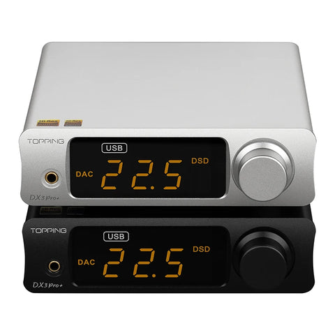 TOPPING DX3 PRO+ Hi-res DAC Headphone Amplifier ES9038Q2M DAC Bluetooth 5.0 LDAC USB Headphone Amp DX3Pro Plus DSD512 PCM768kHz