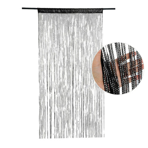 1M*2M Hot Sale Door And Window Panel Fly Screen Fringe Room Screen Tassel Panel Beaded Curtains Home Decoration