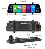 10 Inch Android 8.1 ADAS DashCam 4G 2+32GB GPS Car DVR Stream Rear mirror Camera Car Video Recorder Camera Remote monitor