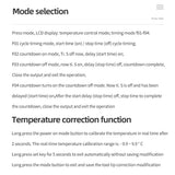 Timer Socket Thermostat Digital Temperature Controller EU Plug Outlet With Timer Switch Heating Cooling AC 110V~230V