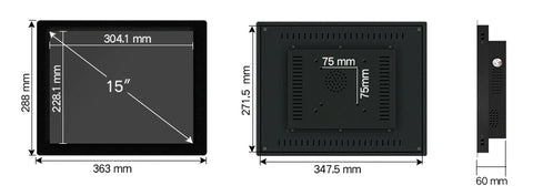 12" 10" 15 Inch Industrial Tablet Panel PC Desktop Computer Resistive Touch Core i3 Win XP/7/10 System USB SSD WiFi Mini PC