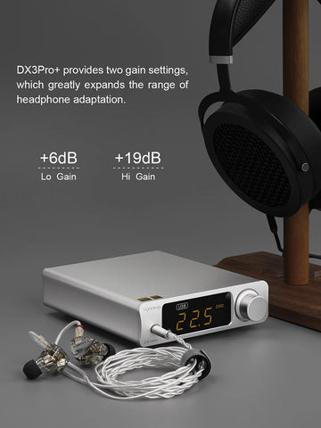 TOPPING DX3 PRO+ Hi-res DAC Headphone Amplifier ES9038Q2M DAC Bluetooth 5.0 LDAC USB Headphone Amp DX3Pro Plus DSD512 PCM768kHz