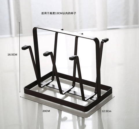 Draining Rack Creative Iron Storage Tray Glass Cup