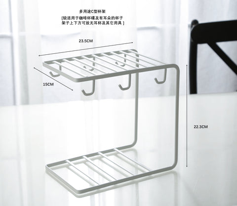 Draining Rack Creative Iron Storage Tray Glass Cup