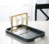 Draining Rack Creative Iron Storage Tray Glass Cup