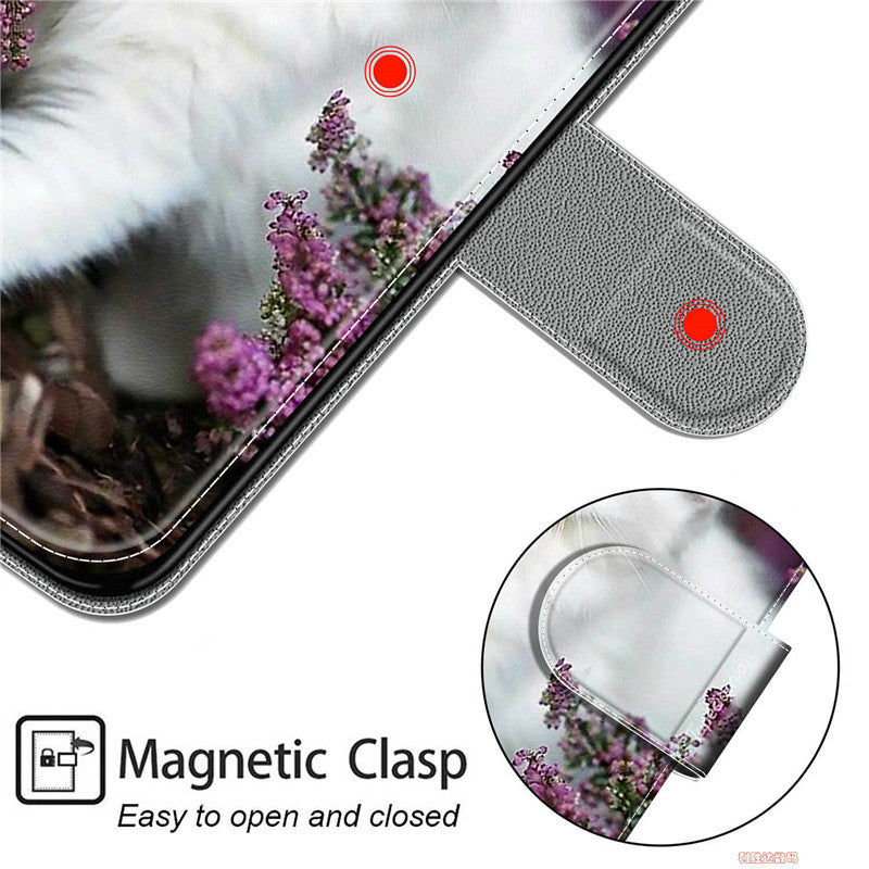 Flowers White Cat iPhone Case