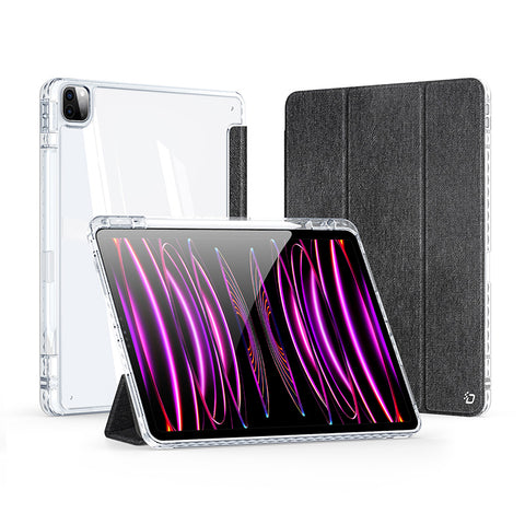 New Arrival Applicable Ipadpro11 Tablet Protective Case Air4/5 Sleep 10.2 with Pen Slot 9.7 Transparent 2024 High Transparent Air13 Drop-Resistant 10.5-Inch Abrasion Resistant 12.9 Scratch-Resistant Case