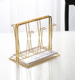 Draining Rack Creative Iron Storage Tray Glass Cup