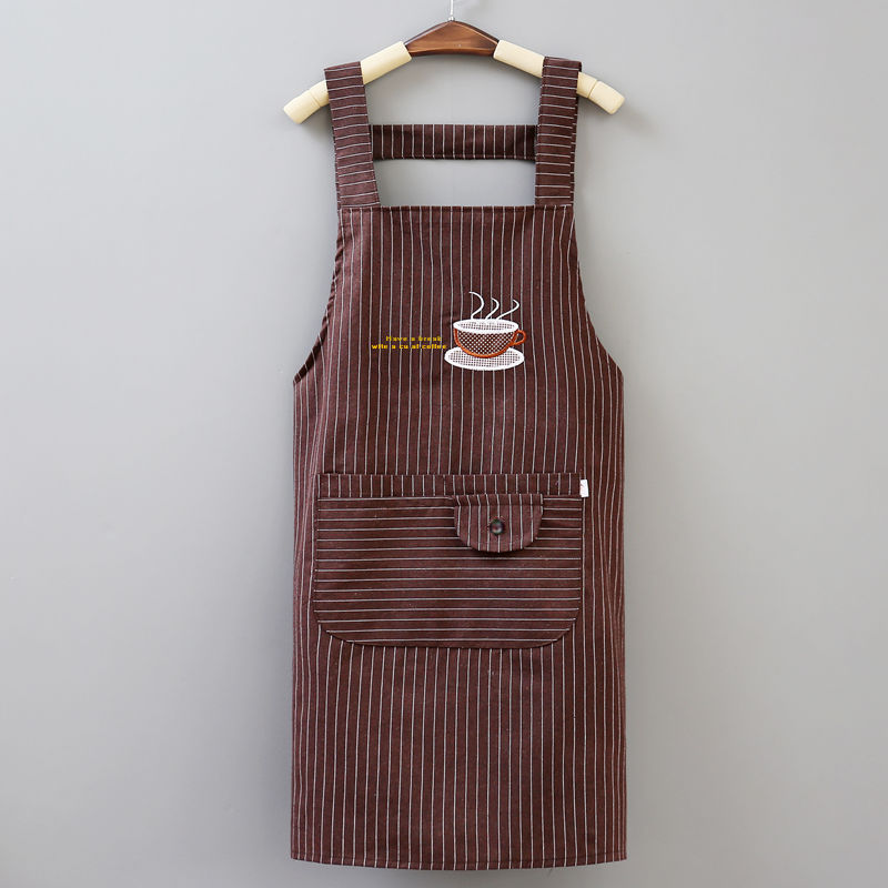 Korean-Style Anti-Fouling Cotton and Linen Belt Apron