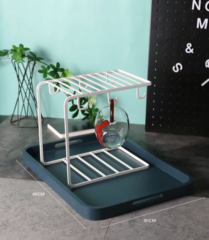 Draining Rack Creative Iron Storage Tray Glass Cup