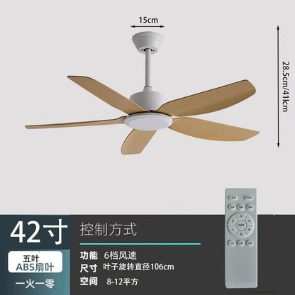 Large Wind Dining Retro Ceiling Fan Black Mute Remote Control Fan Living Room Home Commercial Restaurant Minimalist Electric Fan