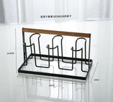 Draining Rack Creative Iron Storage Tray Glass Cup