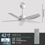 Large Wind Dining Retro Ceiling Fan Black Mute Remote Control Fan Living Room Home Commercial Restaurant Minimalist Electric Fan