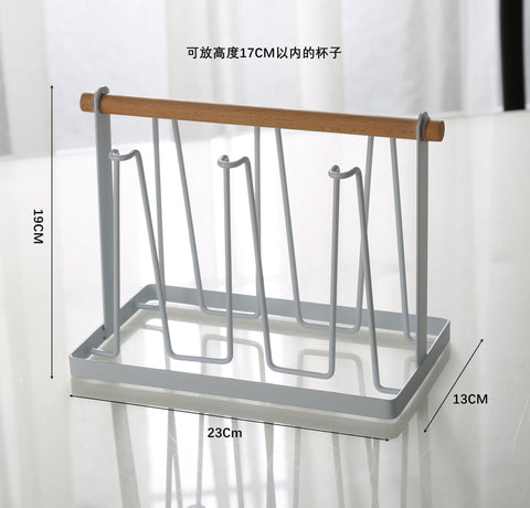 Draining Rack Creative Iron Storage Tray Glass Cup