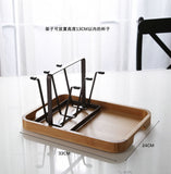 Draining Rack Creative Iron Storage Tray Glass Cup