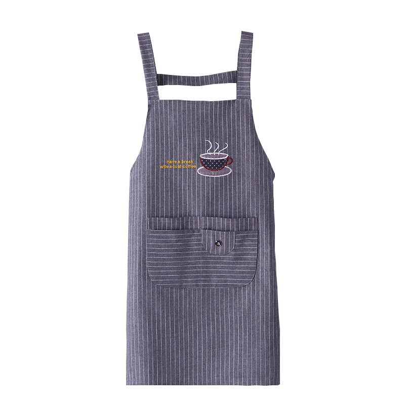 Korean-Style Anti-Fouling Cotton and Linen Belt Apron