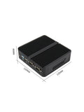 Small Host J1900 Dual-Network Multi-Serial Port J4125 Industrial Computer Mini Mini PC Desktop Fanless Industrial Computer