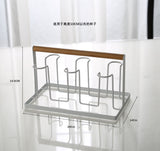 Draining Rack Creative Iron Storage Tray Glass Cup