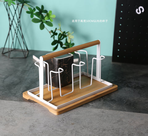 Draining Rack Creative Iron Storage Tray Glass Cup