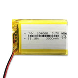 Lipo 104060 3000mAh 3.7V Polymer Lithium Battery for Humidifiers Gps Navigation Devices Smart Wearable Locator Bluetooth Speaker