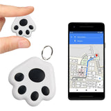 Dog Paw Shape Mini Smart GPS Tracker Keys Finder Locator Bluetooth Anti Lost Alarm Sensor Device Tracker For Kids Pets Luggage