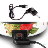 Electric Baking Pan Thermostat Control Cord US/UK/EU/CN Plug Power Cable Replacement with Automatic Regulator Durable